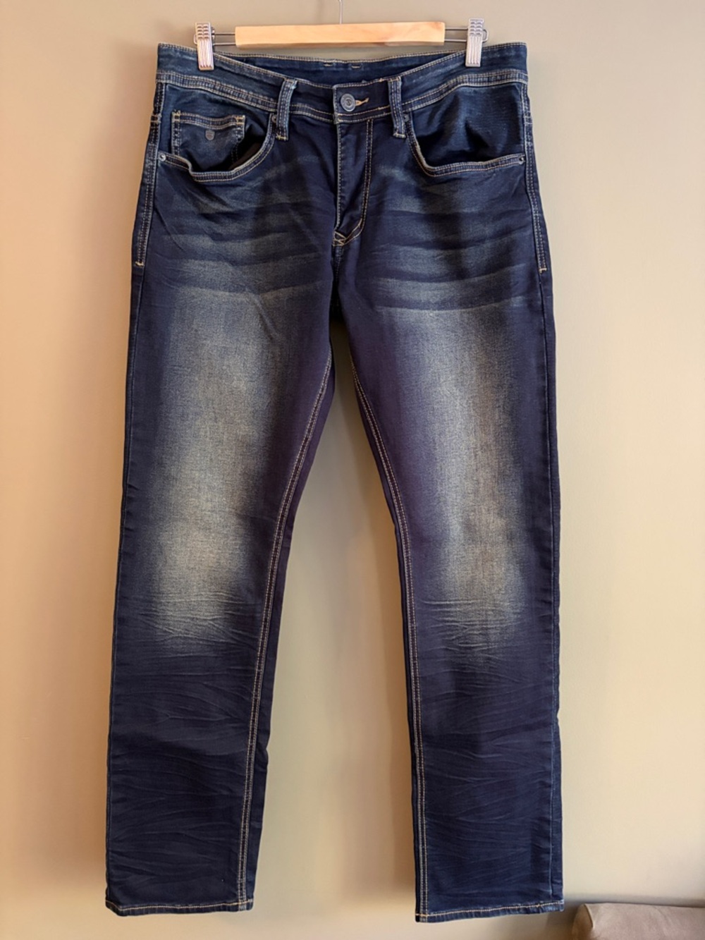 BUFFALO David Bitton Slim Stretch Jeans - Dark Blue Denim size 32